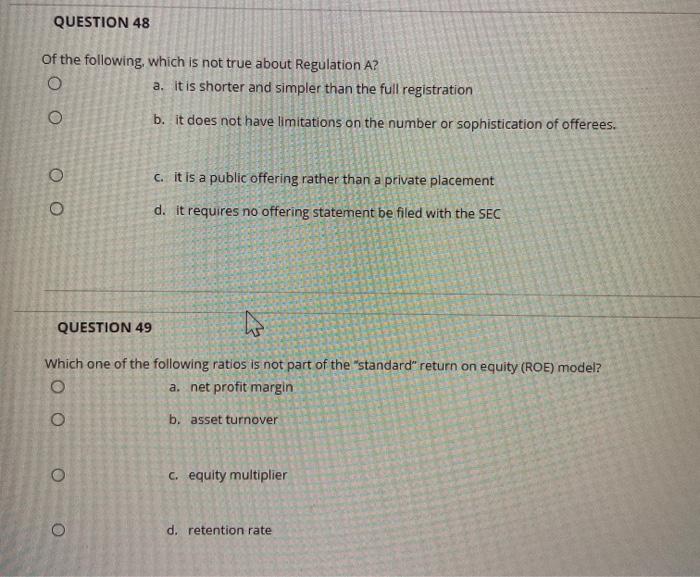 Solved QUESTION 48 of the following, which is not true about | Chegg.com