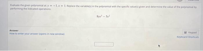 3x 1 2 4x 15 is a polynomial of one variable