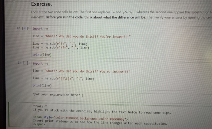 Solved Look at the two code cells below. The first one | Chegg.com