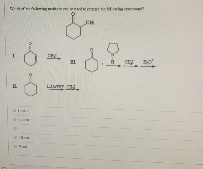 Solved Which of the following methods can be used to prepare | Chegg.com