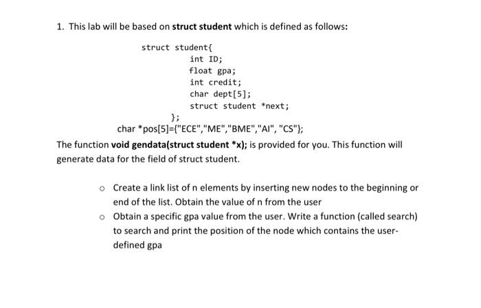 Solved please write the code in visual studio or C compiler | Chegg.com