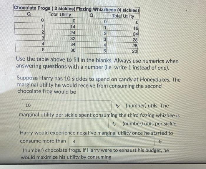 solved-chocolate-frogs-2-sickles-fizzing-whizzbees-4-chegg