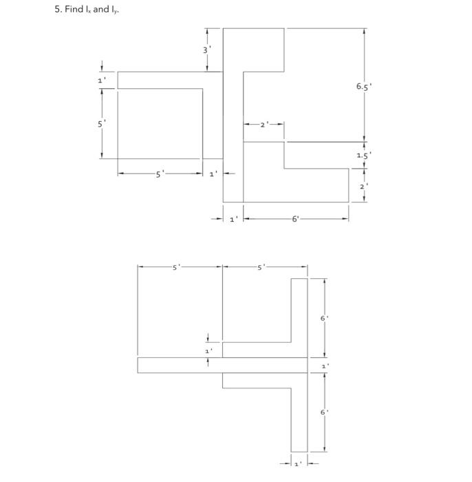 Solved 5. Find Ix and Iy. | Chegg.com