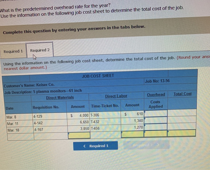 Solved The following information is from the materials