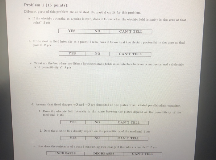 Solved Problem 1 (15 points): Different parts of this | Chegg.com