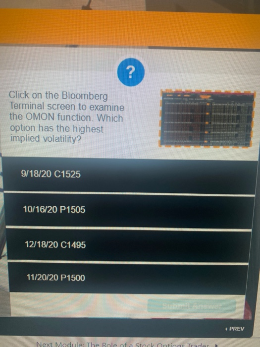 Solved ? Click On The Bloomberg Terminal Screen To Examine | Chegg.com