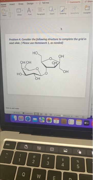 Solved Problem 4. Consider The Following Structure To | Chegg.com