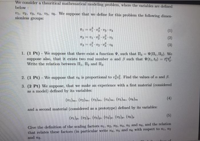 Solved We consider a theoritical mathematical modeling | Chegg.com
