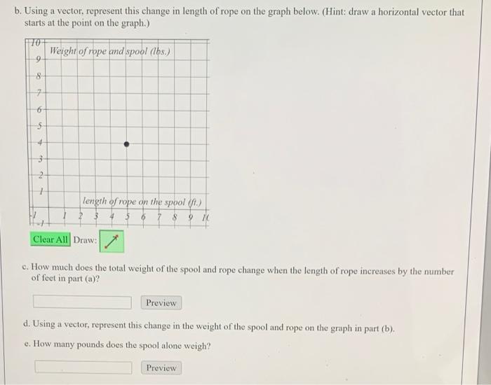Solved The total weight of a rope and spool depends on the | Chegg.com