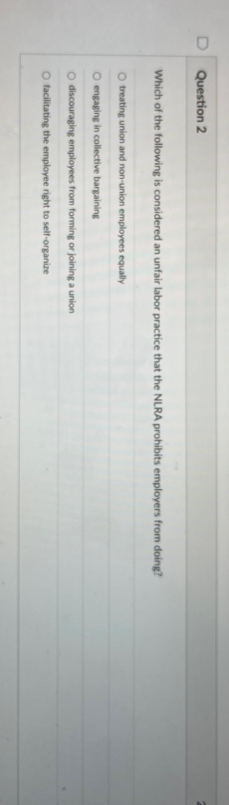 Solved Question 2Which Of The Following Is Considered An | Chegg.com