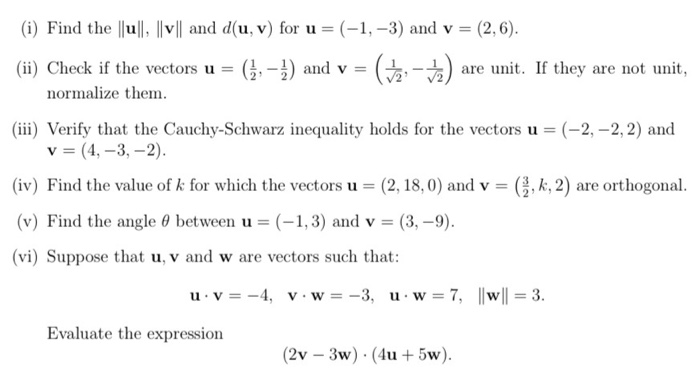 Solved I Find The U And D U V For U 1 3 Chegg Com