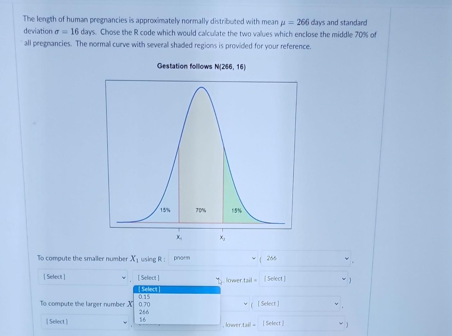 Solved The length of human pregnancies is approximately | Chegg.com