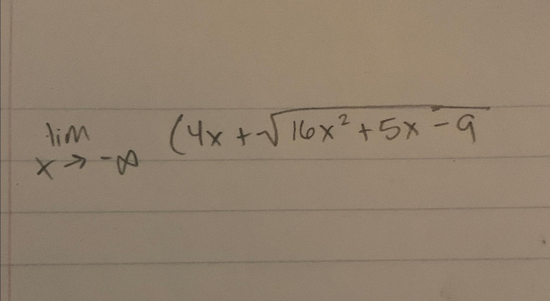 Solved Find The Limit Of The Following | Chegg.com