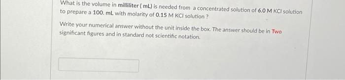 Solved What Is The Concentration In Mass Percent M M Chegg Com   Image