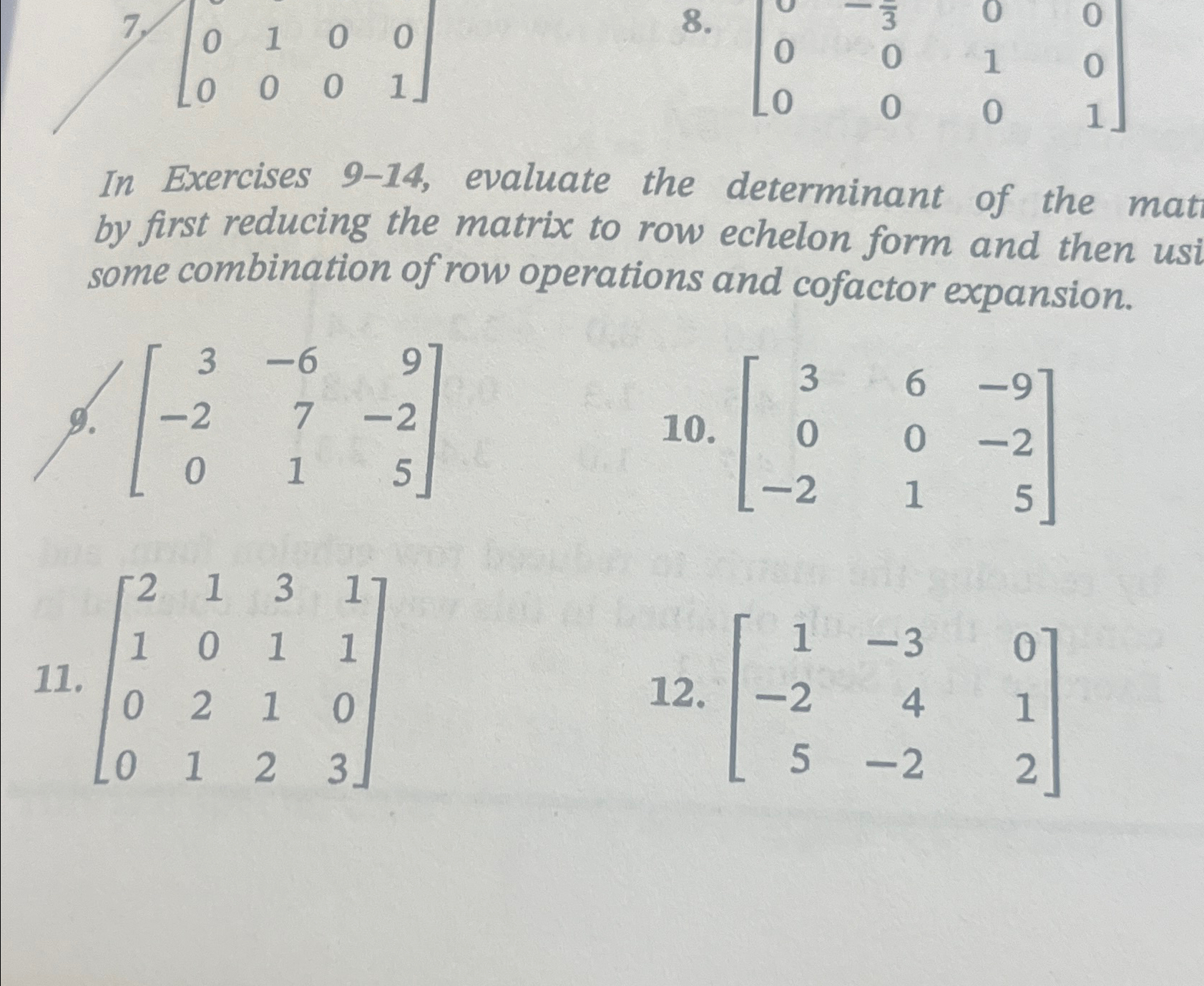 [01000001]In Exercises 9-14, ﻿evaluate the | Chegg.com