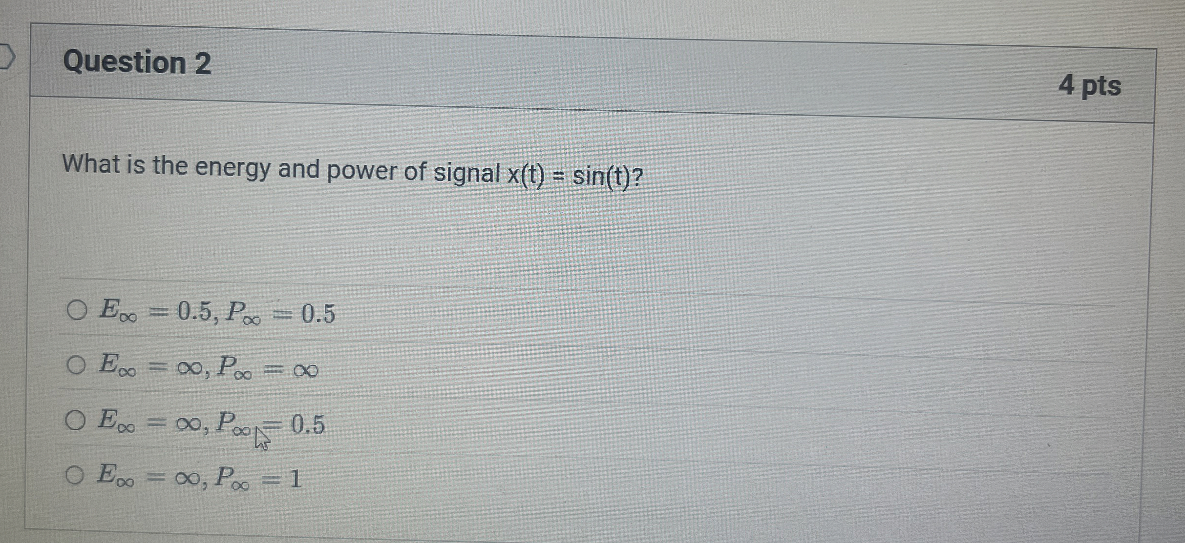 Solved Question 24 ﻿ptsWhat is the energy and power of