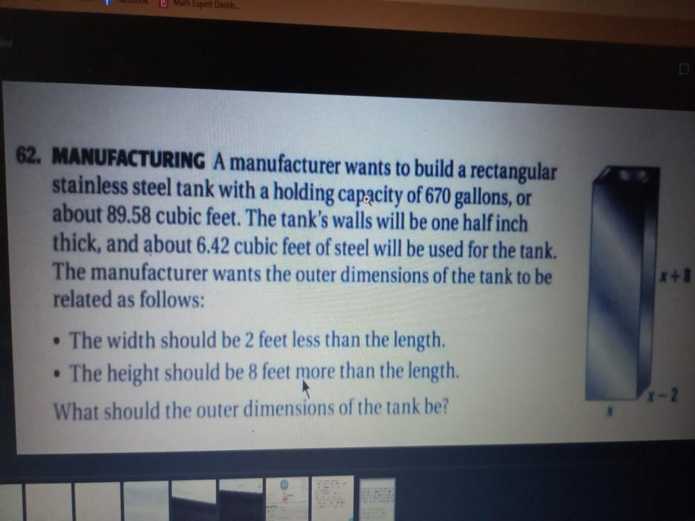 Solved U Math Laper Dashb 62. MANUFACTURING A manufacturer | Chegg.com