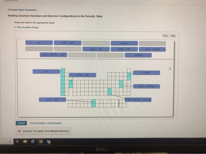 COurse Hone (Chapter Eight Homework Relating Quantum | Chegg.com