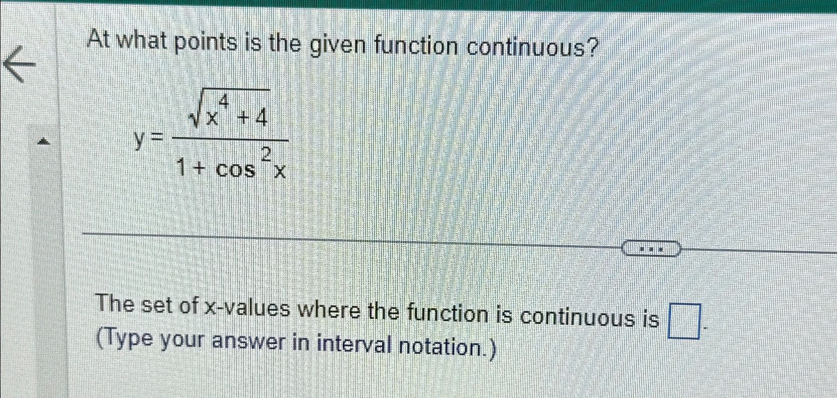 Solved At what points is the given function | Chegg.com