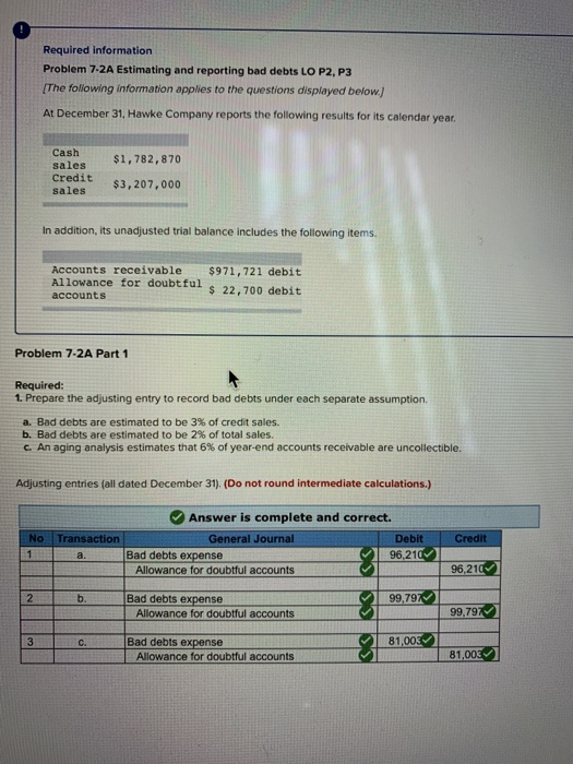 Solved Required information Problem 7-2A Estimating and | Chegg.com