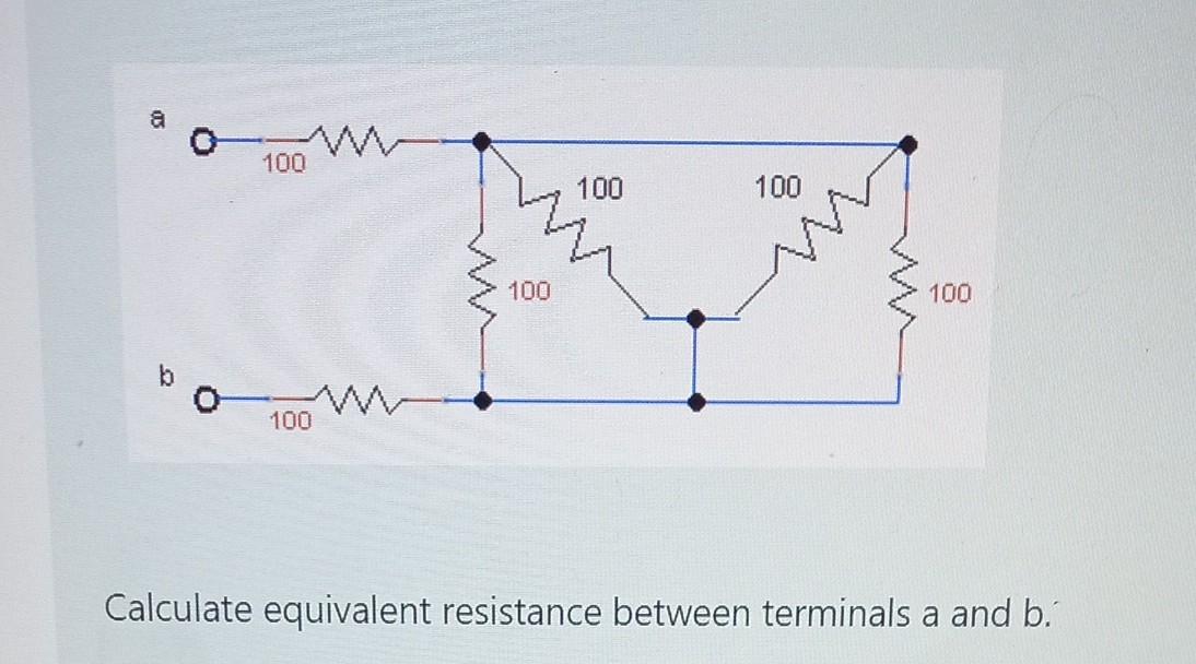 Solved Calculate Equivalent Resistance Between Terminals Chegg
