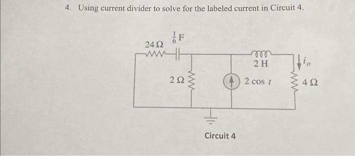 Solved a. 3. Use voltage divider to solve for the labeled | Chegg.com