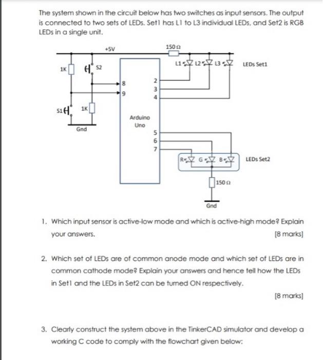 The System Shown In The Circuit Below Has Two 