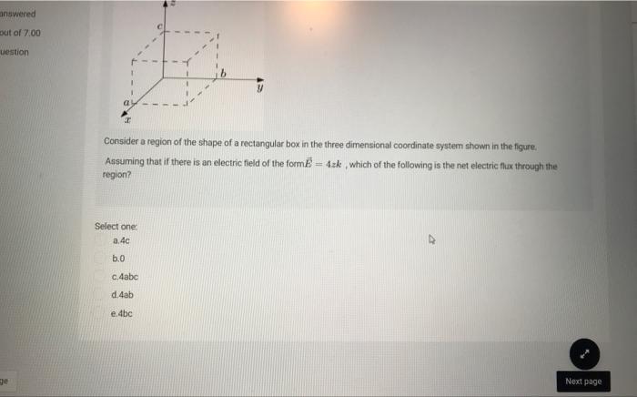 Solved Consider a region of the shape of a rectangular box | Chegg.com