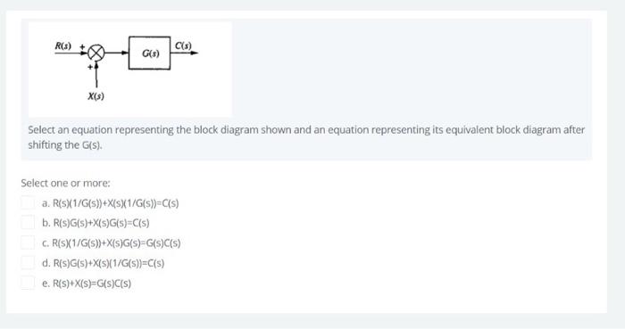 Solved Select The Correct Answers For The Block Diagram G Chegg Com