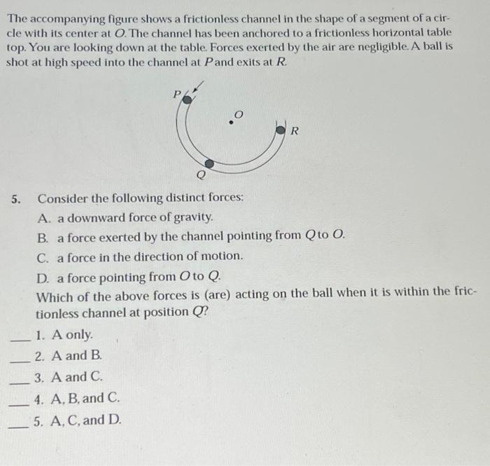 Solved The Accompanying Figure Shows A Frictionless Channel | Chegg.com