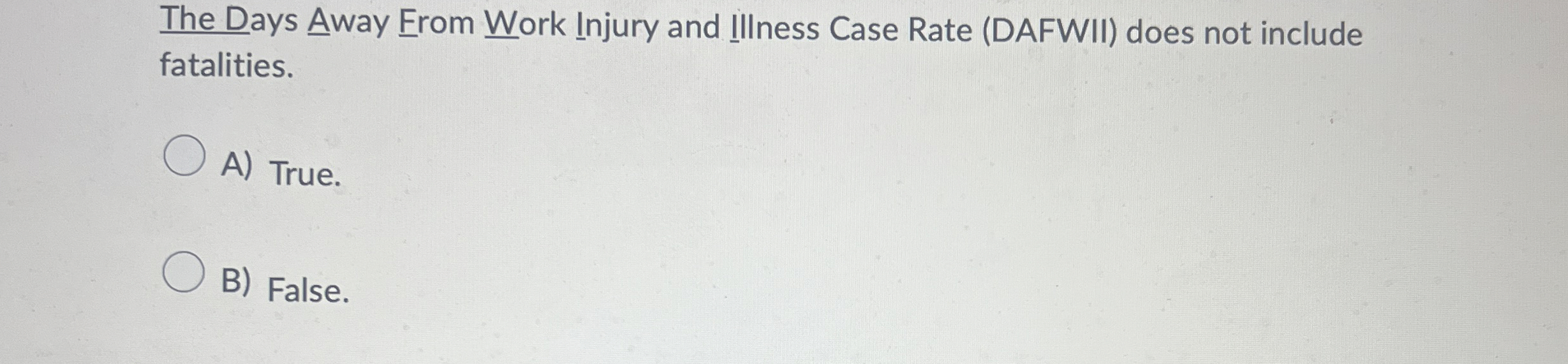 Solved The Days Away Erom Work Injury and Illness Case Rate