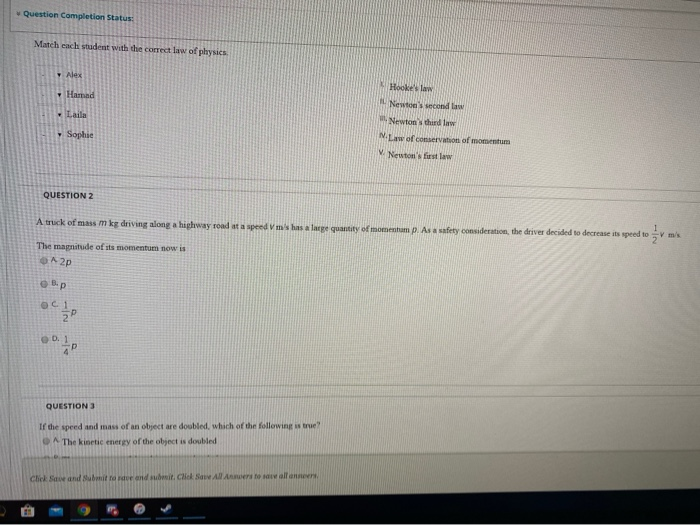 Solved Question Completion Status: Match each student with | Chegg.com