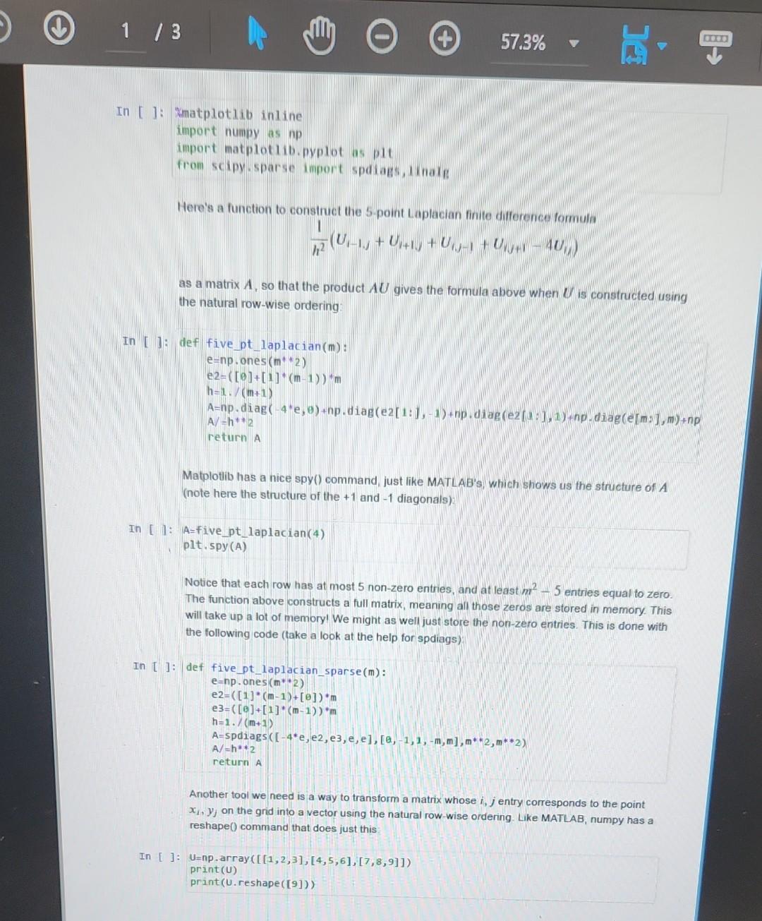 the code: (the order of the pages is shown in the | Chegg.com