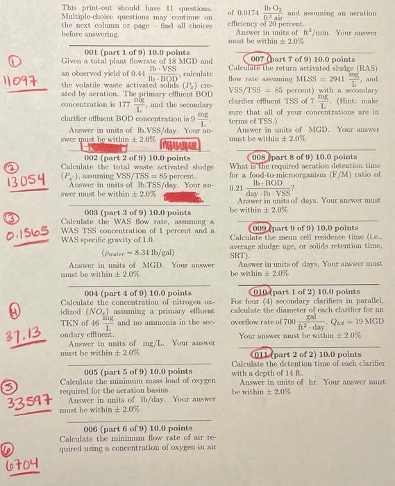 Solved i have provided answers to 1-6 please help with | Chegg.com