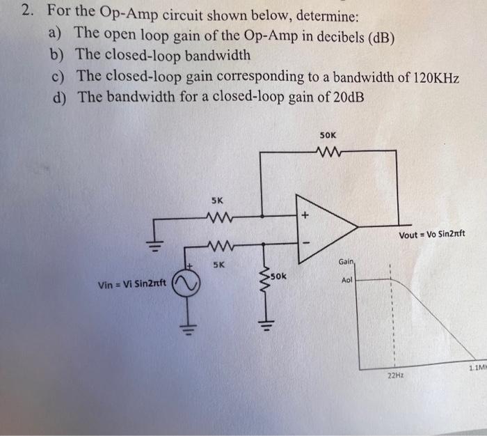 Solved 1. For the differential amplifier circuit shown | Chegg.com
