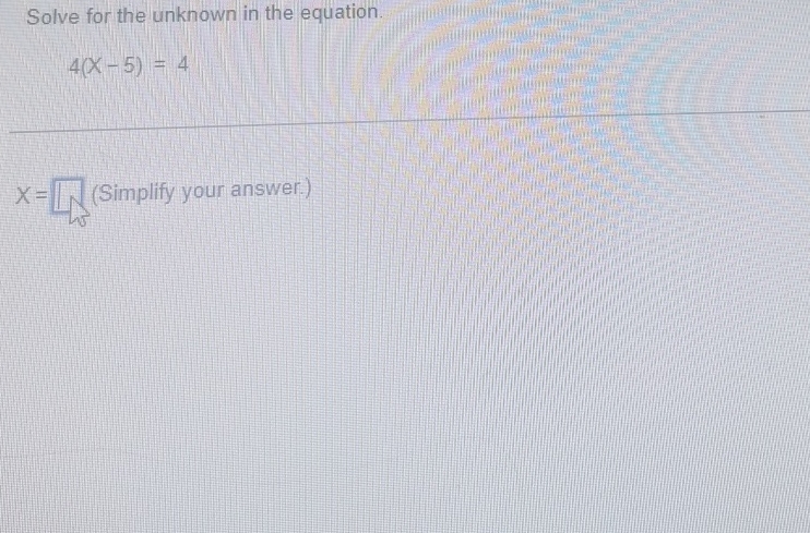 Solved Solve for the unknown in the | Chegg.com