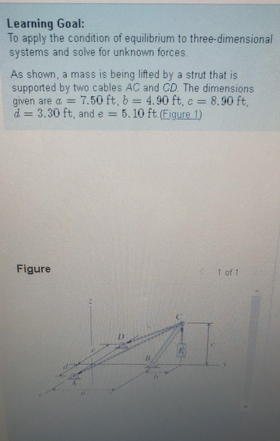 Solved Learning Goal: To apply the condition of equilibrium | Chegg.com