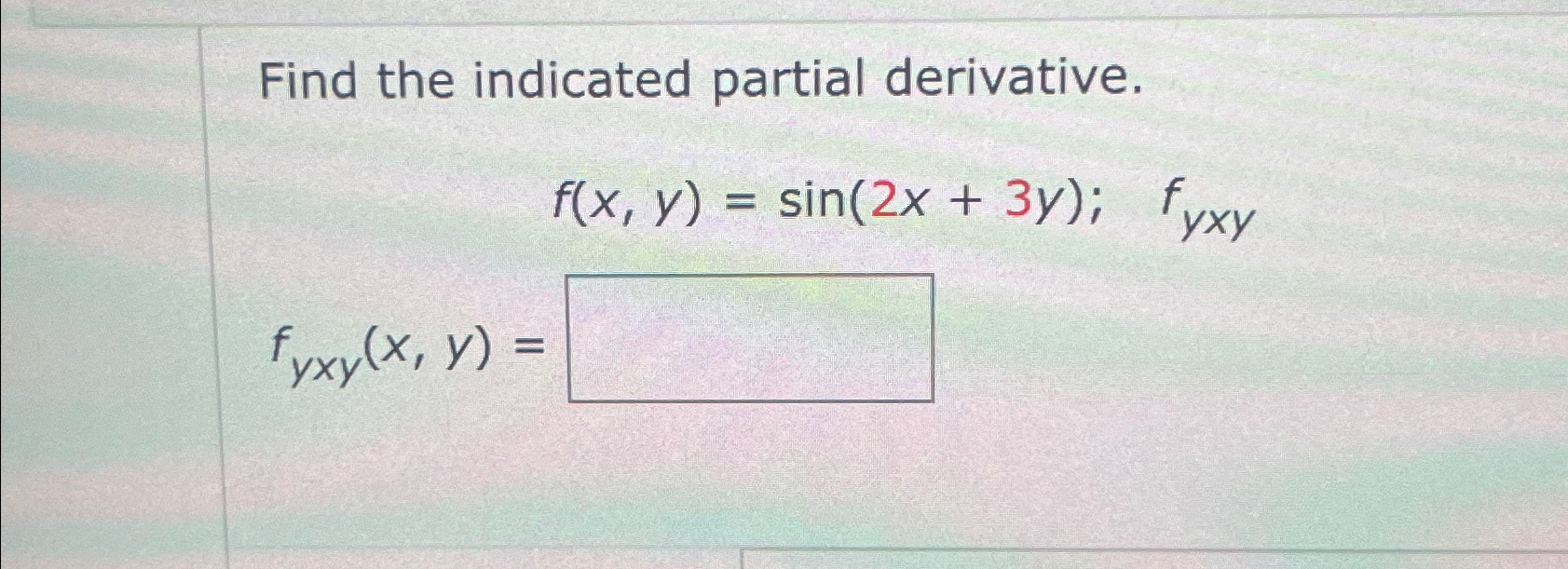 solved-find-the-indicated-partial-chegg