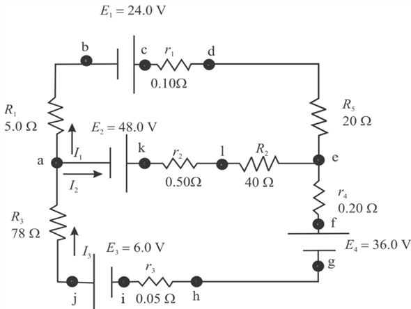 Solved Apply The Loop Rule To Loop Abcdefghija In Figure 21 52