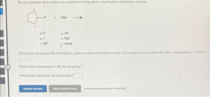 Solved The two reactants shown below are combined to bring | Chegg.com