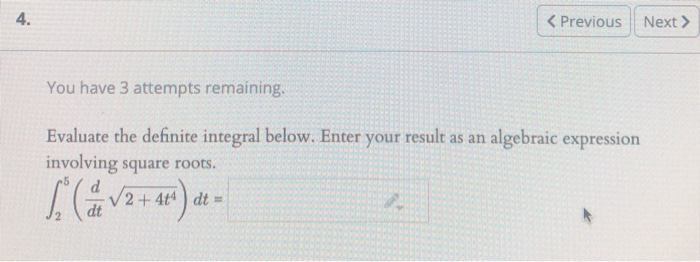 Solved You have 3 attempts remaining, | Chegg.com