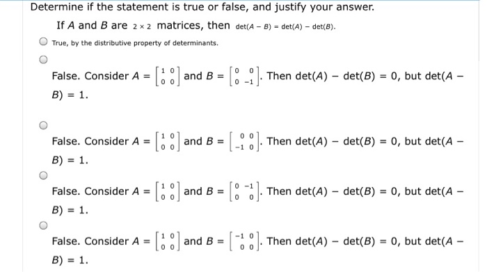 Solved Find all real values of a such that the given matrix