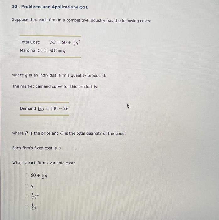 Solved 10. Problems And Applications Q11 Suppose That Each | Chegg.com