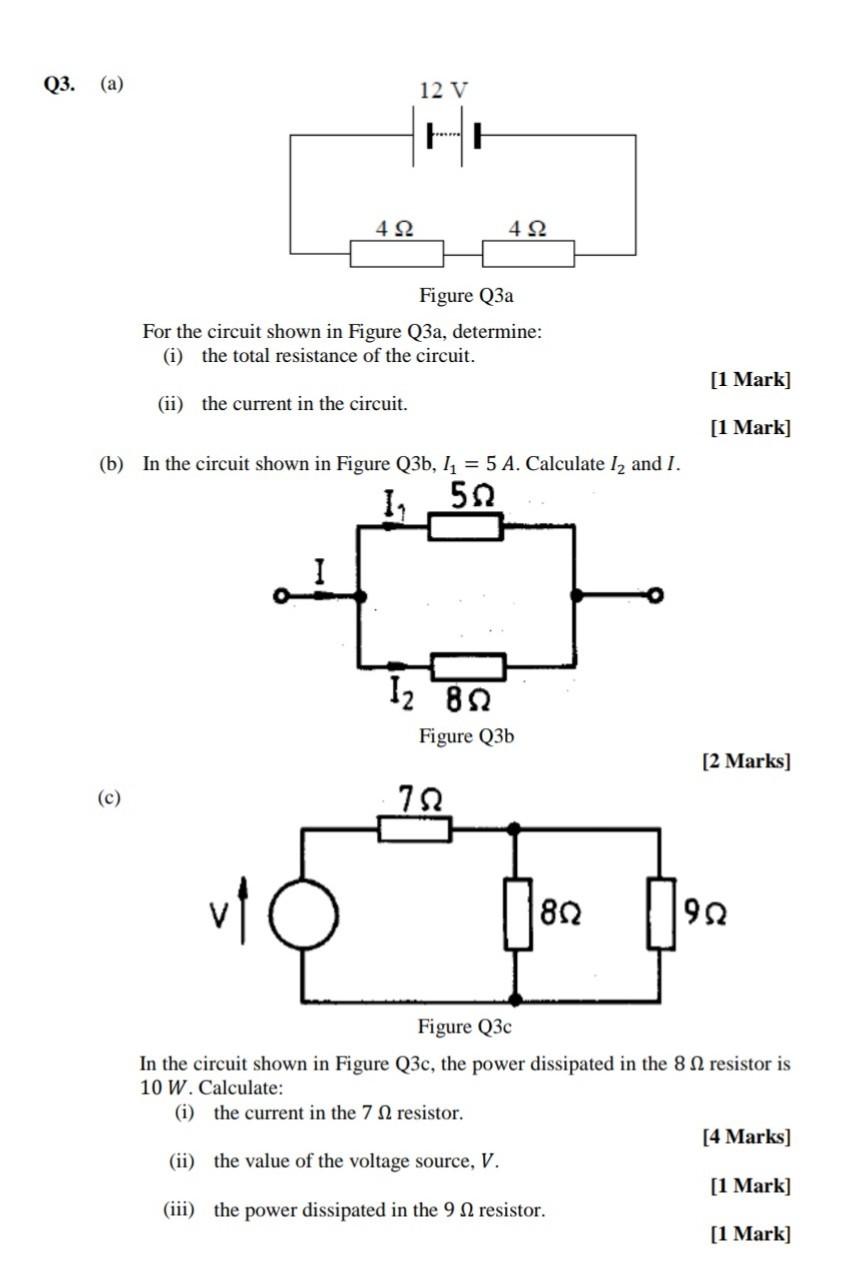 Solved Q3. (a) 12 V re H 492 422 Figure Q3a For the circuit | Chegg.com
