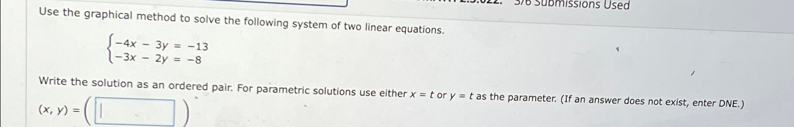Solved Use the graphical method to solve the following | Chegg.com