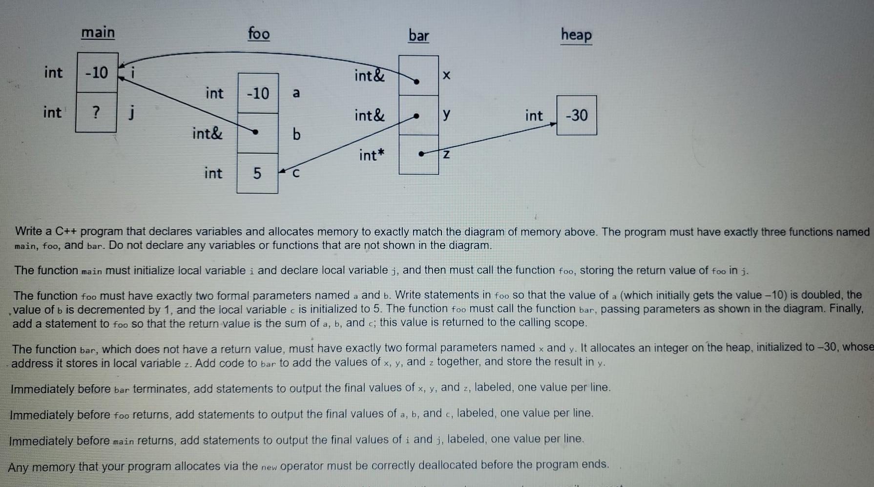 solved-main-foo-bar-heap-int-10-i-int-int-10-a-int-j-chegg