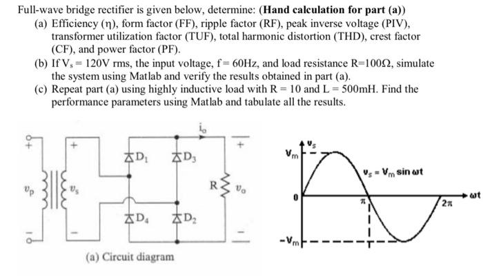 Efficiency of online bridge rectifier