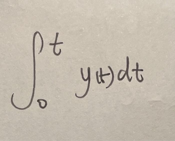 Solved ∫0ty(t)dt | Chegg.com
