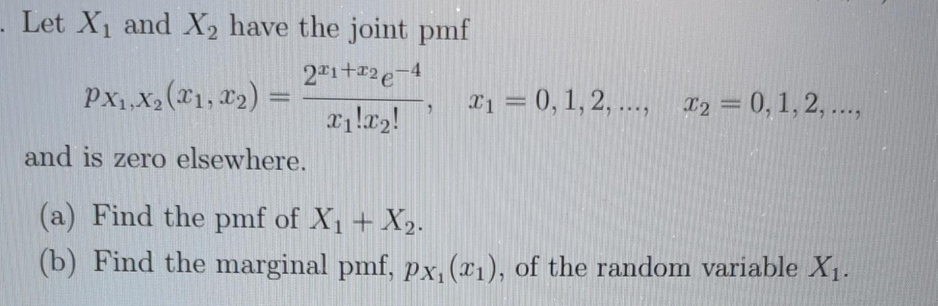 Solved Let X1 and X2 have the joint pmf | Chegg.com