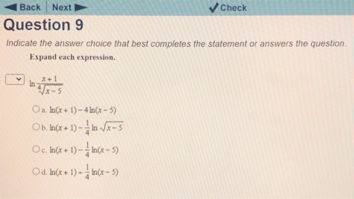 Solved Indicate the answer choice that best completes the | Chegg.com